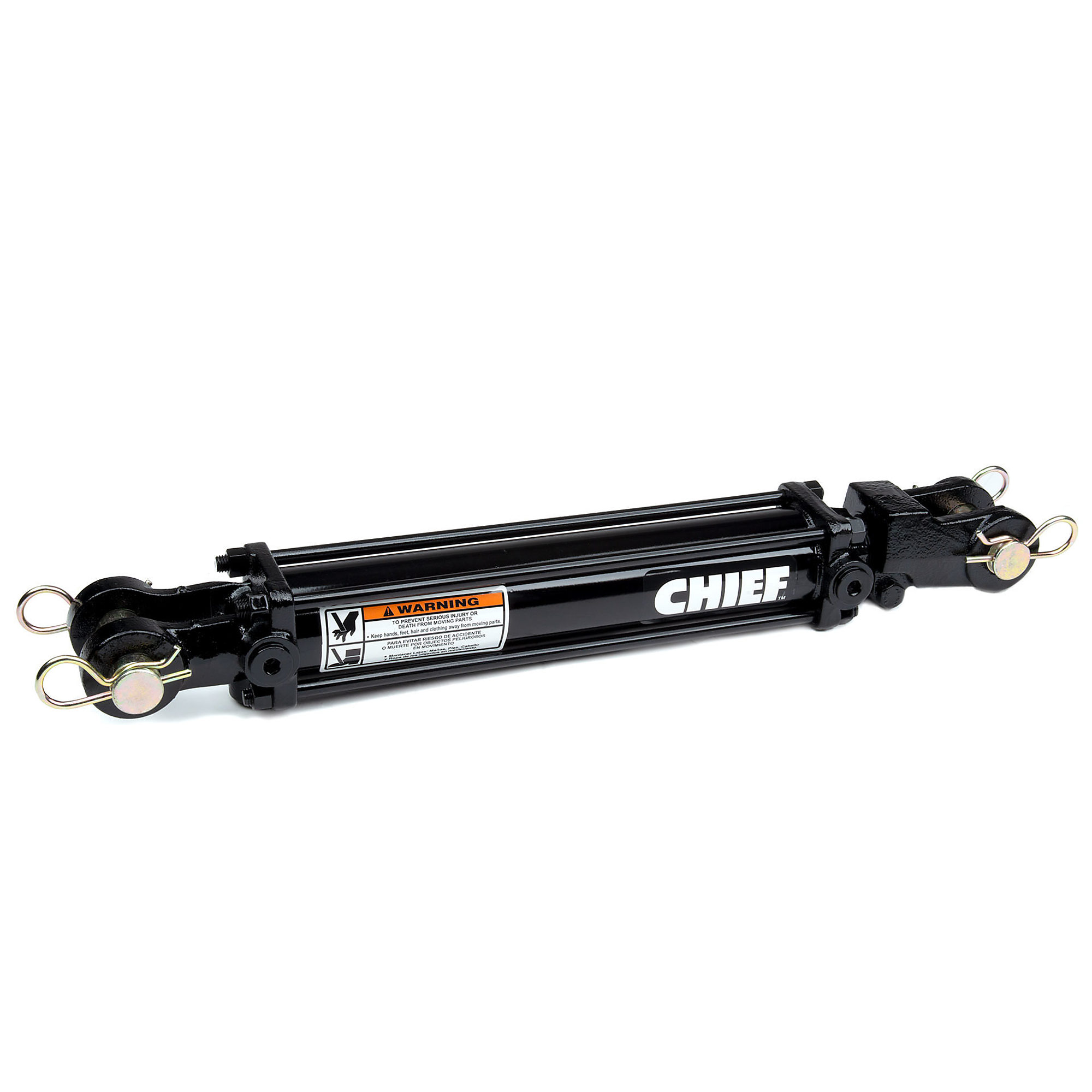 TC3 3000 PSI Tie-Rod Cylinder For Double Acting 2.5'' Bore X 8 Stroke 1 125 Rod Dia 8 Sae Port Retracted 18 25 Extended Length 26 25 1 Pin